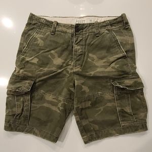 NEW Mens 34 'A & F' Camo Cargo Shorts